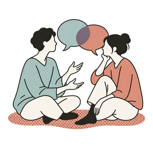 身处关系场景插画